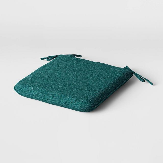 Woven Outdoor Seat Cushion DuraSeason Fabric™ Teal - Project 62™
