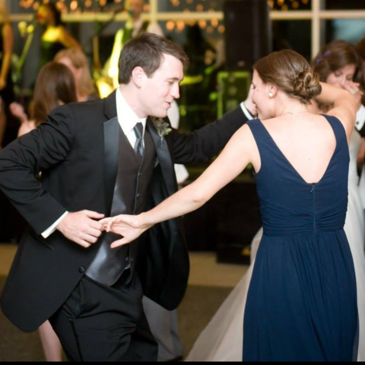 We danced the night away the first day we met - at Sean and Kelsey's wedding on August 9, 2014