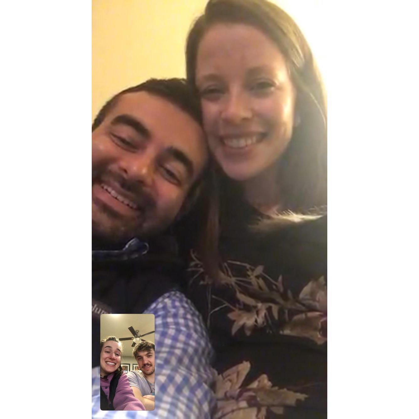 Sharing our joy with Chris and Olivia