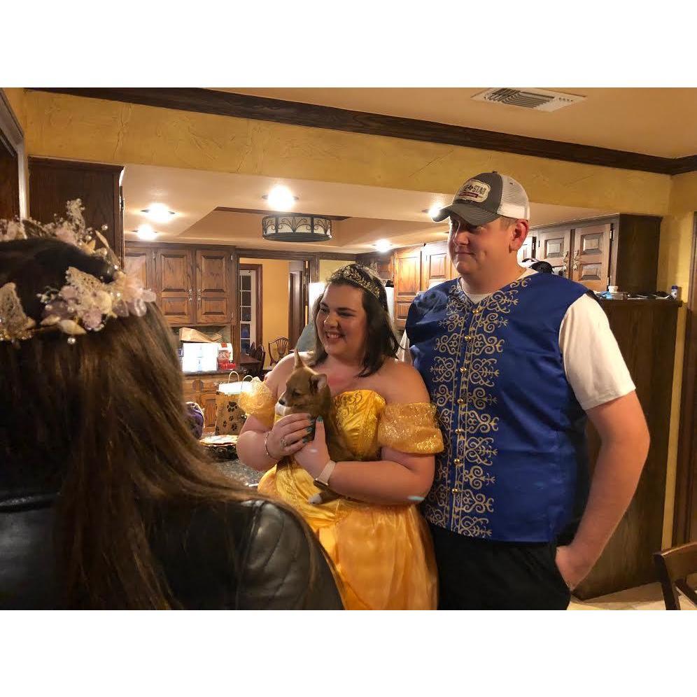 Lauren Graduate School graduation party where Lauren and Steven received the Spunky Belle as a gift. November 2018