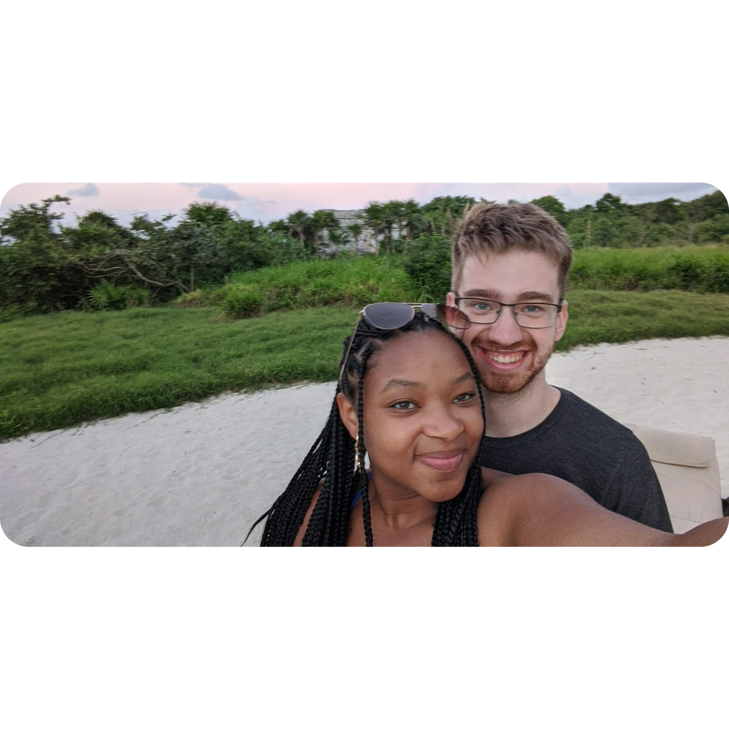 December 2021: Sunset on the beach