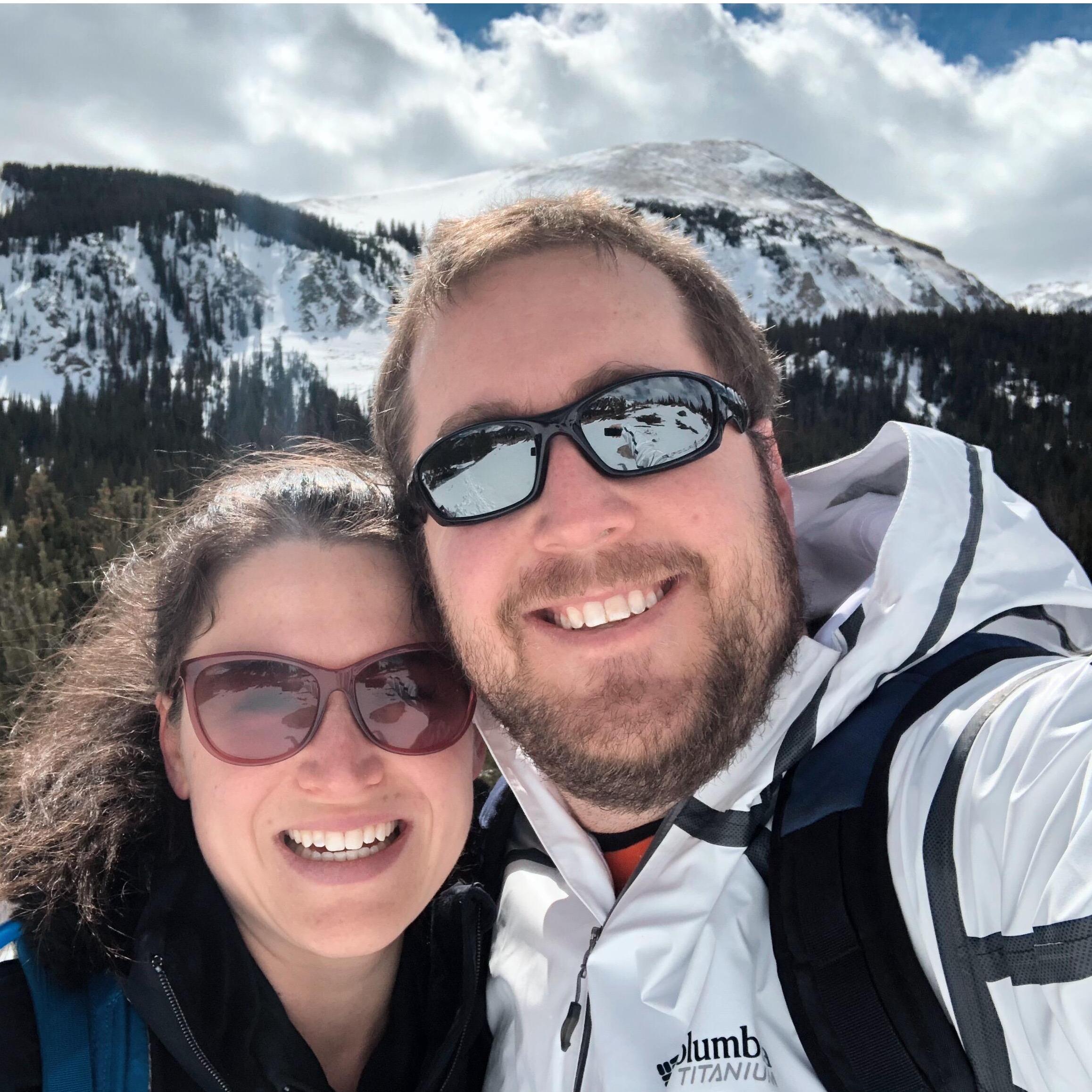 A photo from our first trip to Buena Vista, hiking on the Denny Creek trail near Mt. Yale