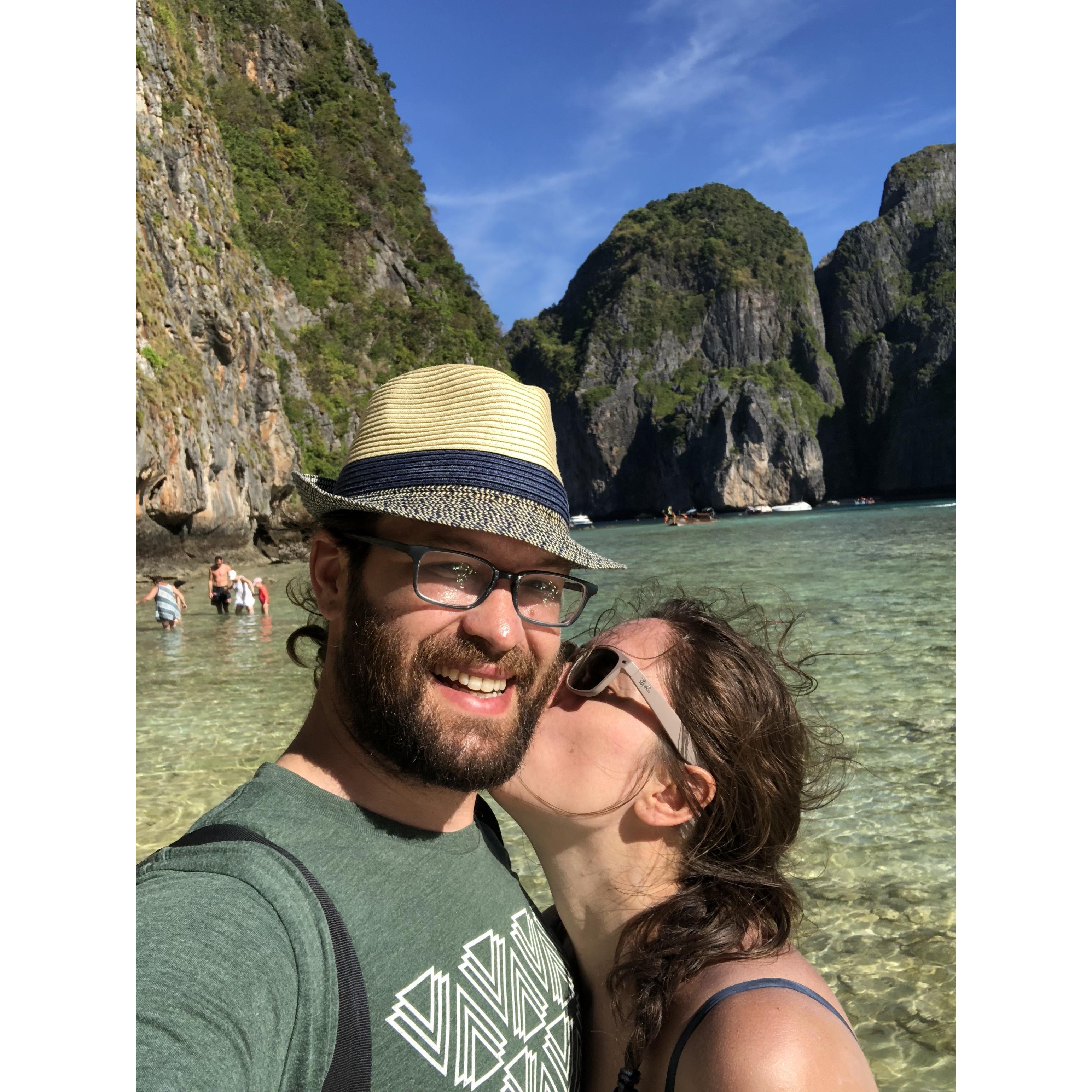 Thailand! Pre-engagement ... Jess still had no idea! Koh Phi Phi Don ... "The Beach". March 2018