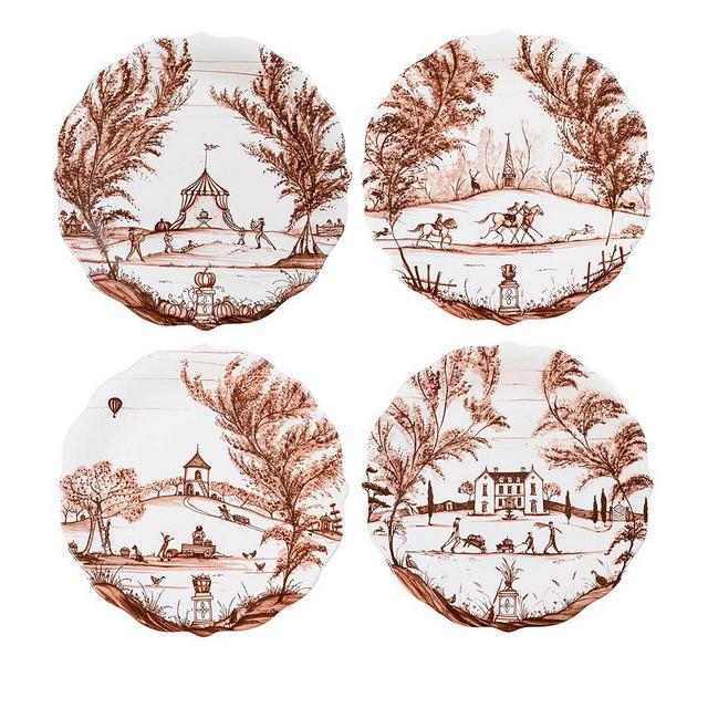 Country Estate Harvest Party Plate Assorted Set/4
