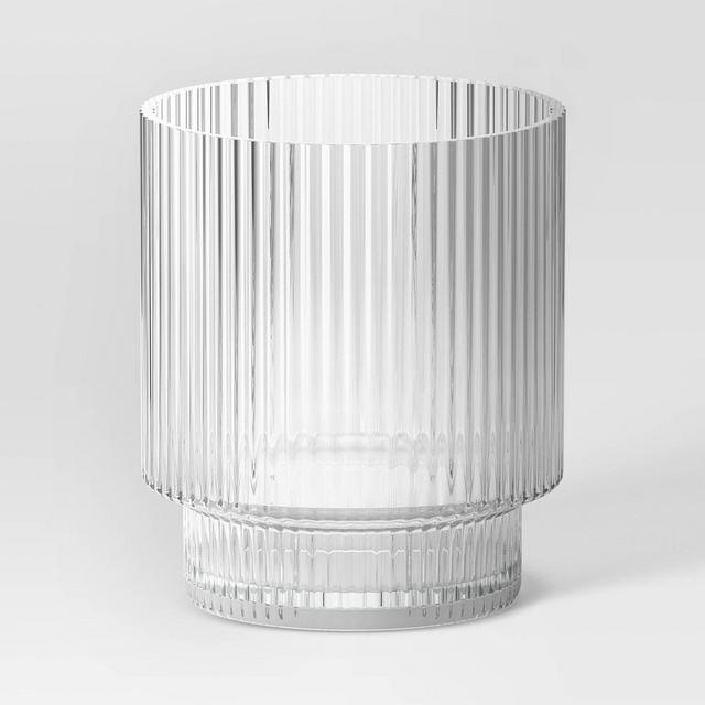 8.4oz Glass Ribbed Cassin Short Tumbler - Threshold™