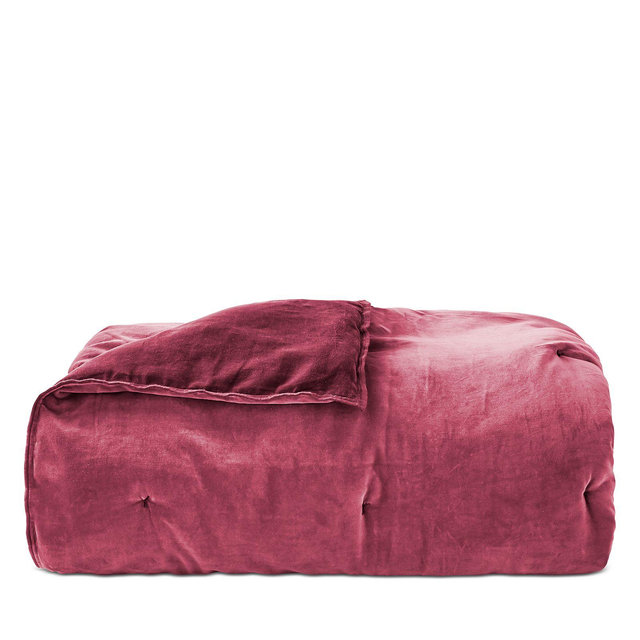 Christy Harewood Reversible Cotton Velvet Bedspread, Full/Queen
