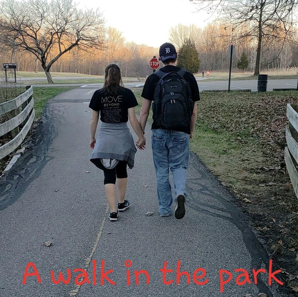 Walking at the park