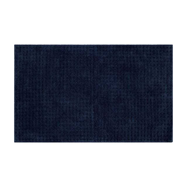 Haven™ 21" x 34" Organic Cotton Tufted Waffle Bath Rug in Mood Indigo