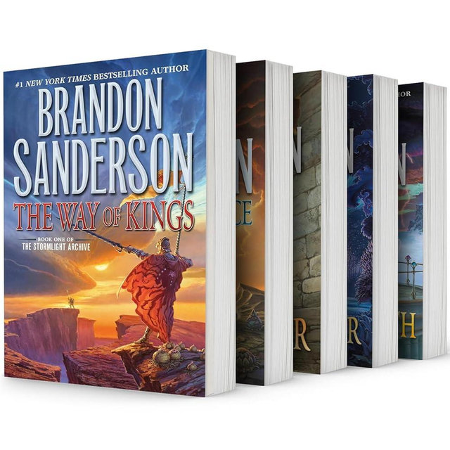 Stormlight Archive #1-5:The Way of Kings,Words of Radiance,Oathbringer,Rhythm of War,Wind and Truth