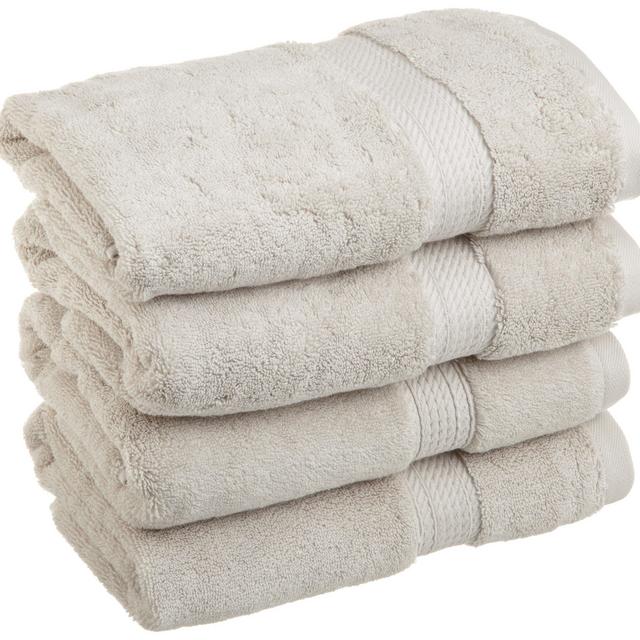 Superior 900 GSM Luxury Bathroom Hand Towels, Made of 100% Premium Long-Staple Combed Cotton, Set of 4 Hotel & Spa Quality Hand Towels - Stone, 20" x 30" each