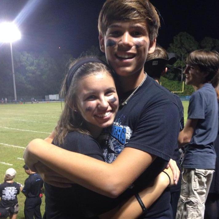 one of our first photos together, before we started dating, 2013