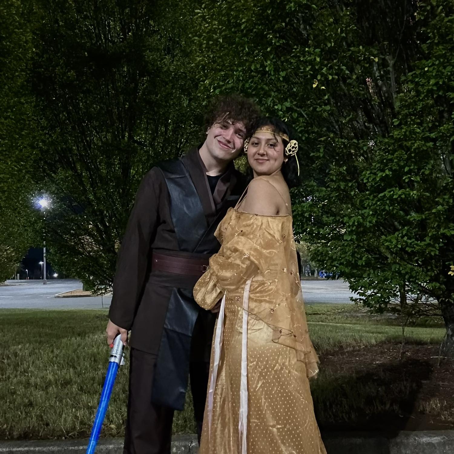 Anakin and Padme (1st Halloween together)