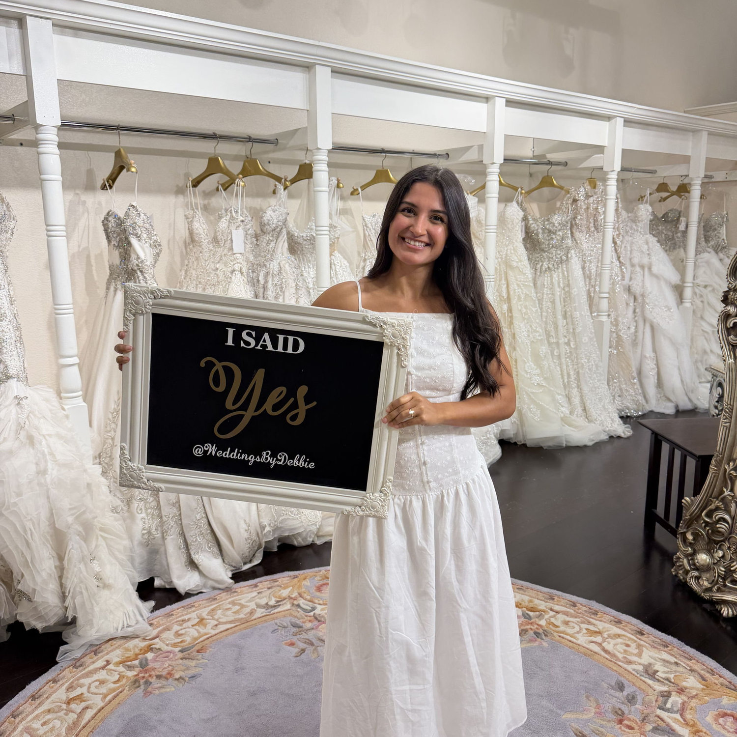 Said yes to the dress!