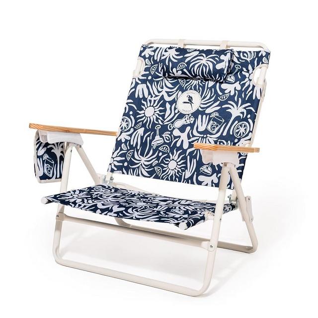 Business & Pleasure Co. Margaritaville Manana Chair - Backpack Beach Chair, Lay Flat Reclining, Lightweight & Portable, Insulated Cooler Pocket, Continental Drifter Tiki