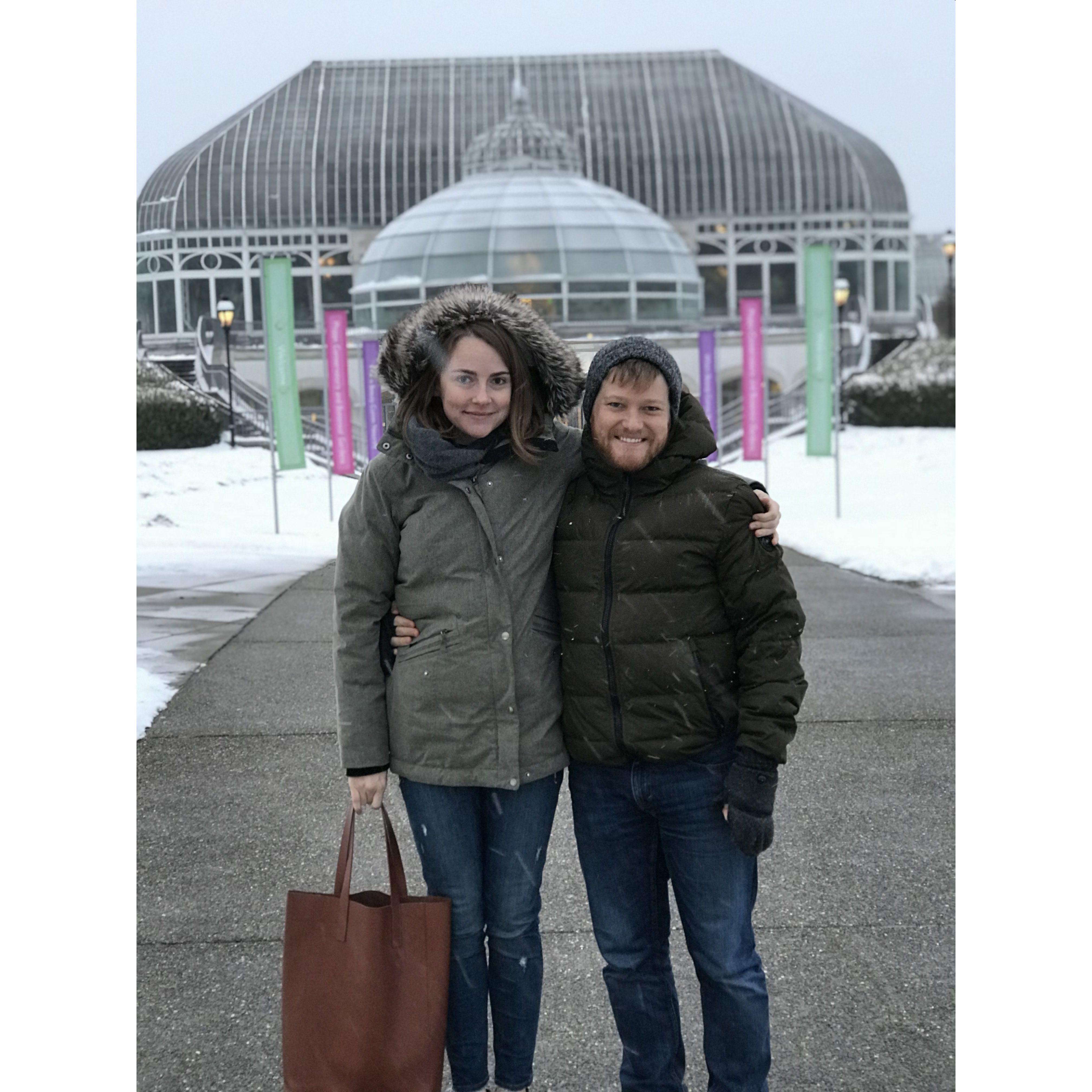 We were visiting Connor's mother, Nancy. Got to go to the Frick Conservatory in Pittsburg