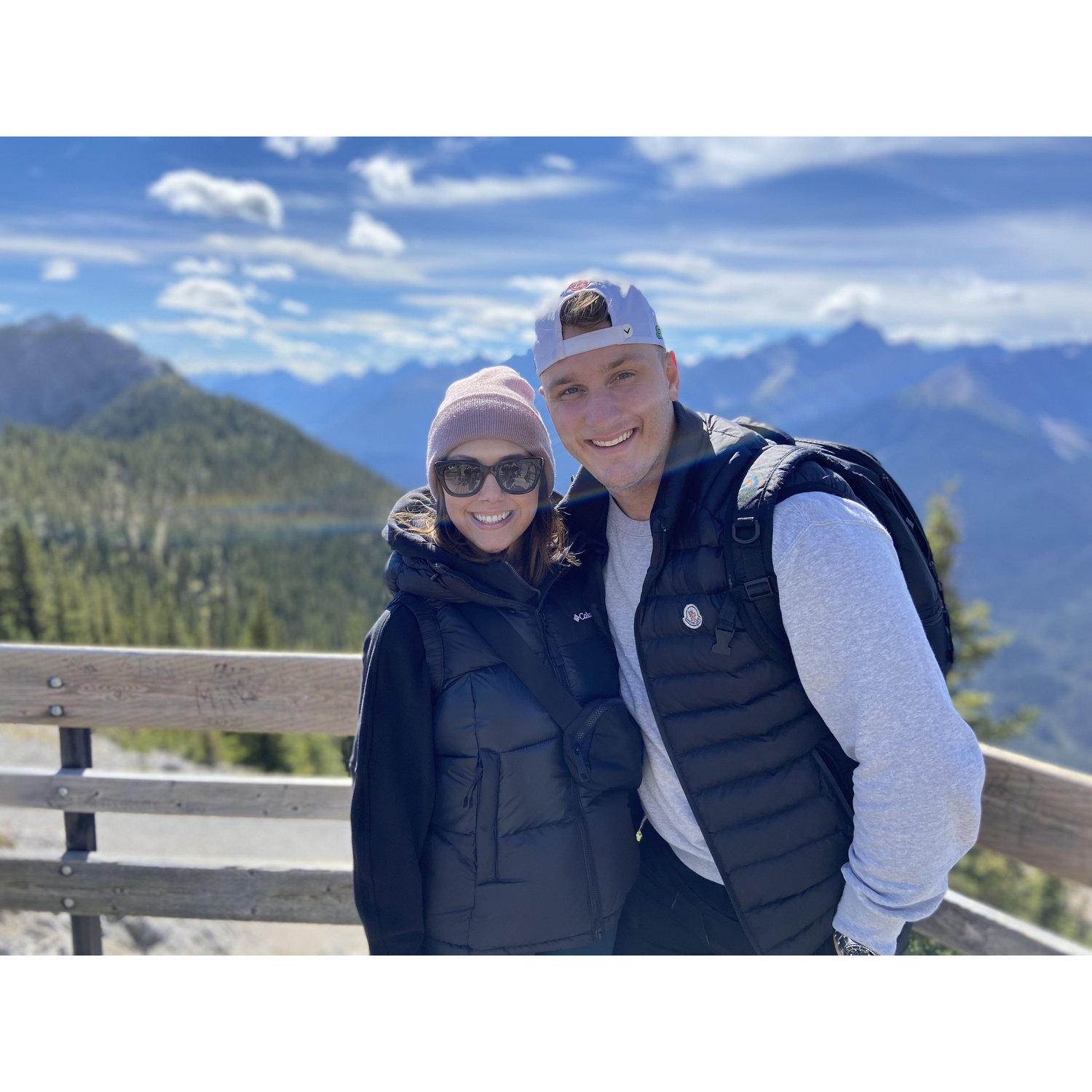 We had planned to go to Italy for our first trip, but sadly covid hit, so we decided to go to Banff instead.