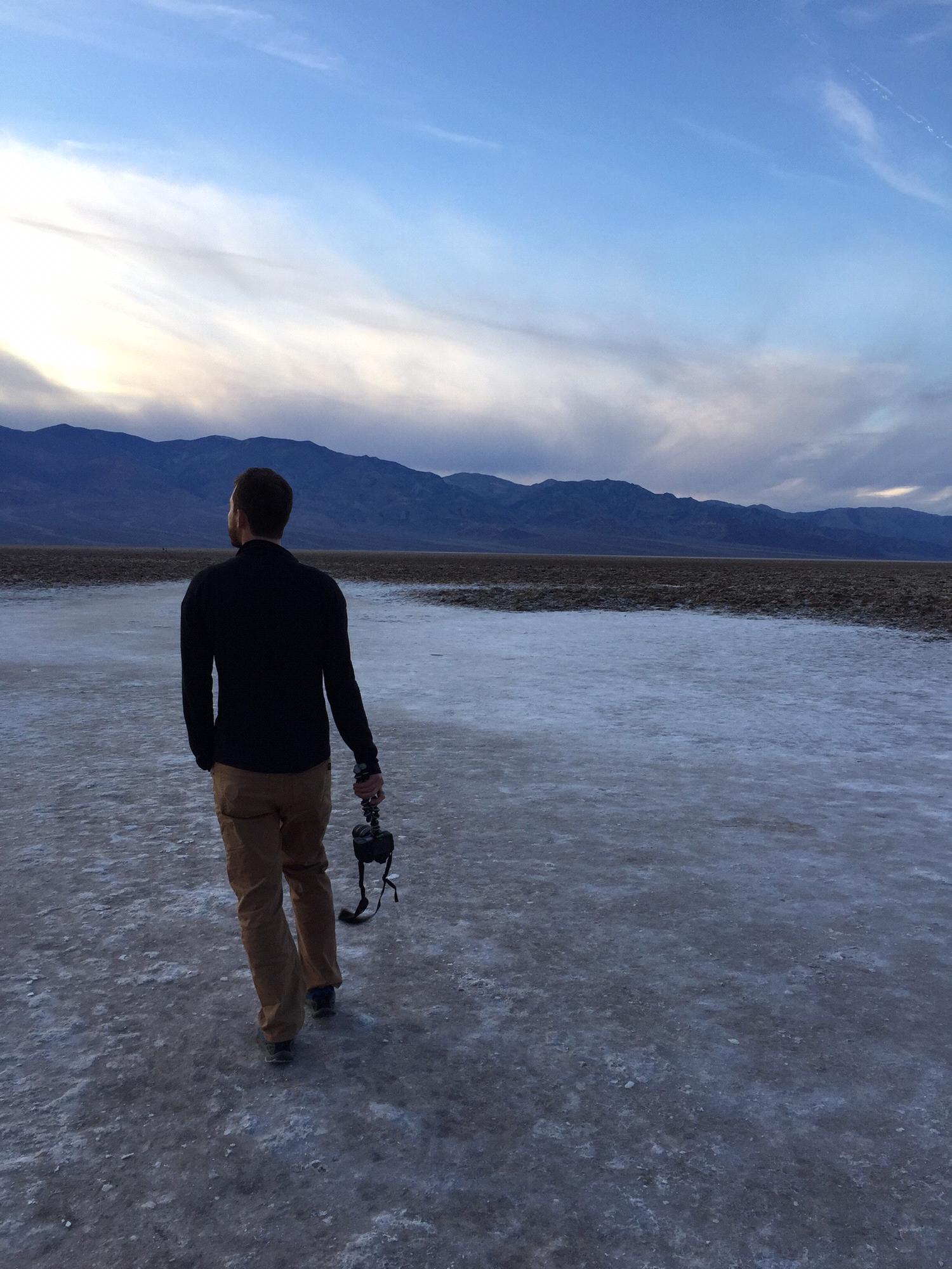 Death Valley 2015 - salty-ground sunset.