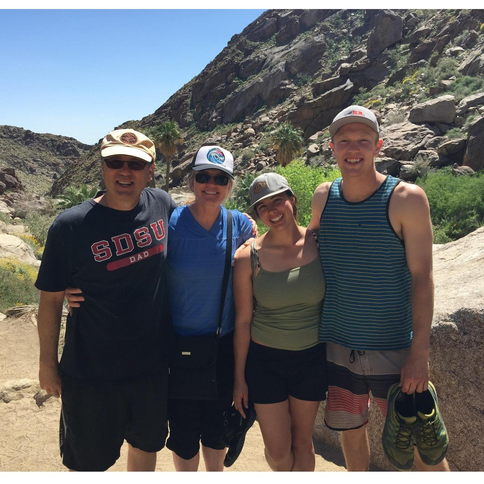 A desert hiking trip to Anza Borrego with Andrew's parents.