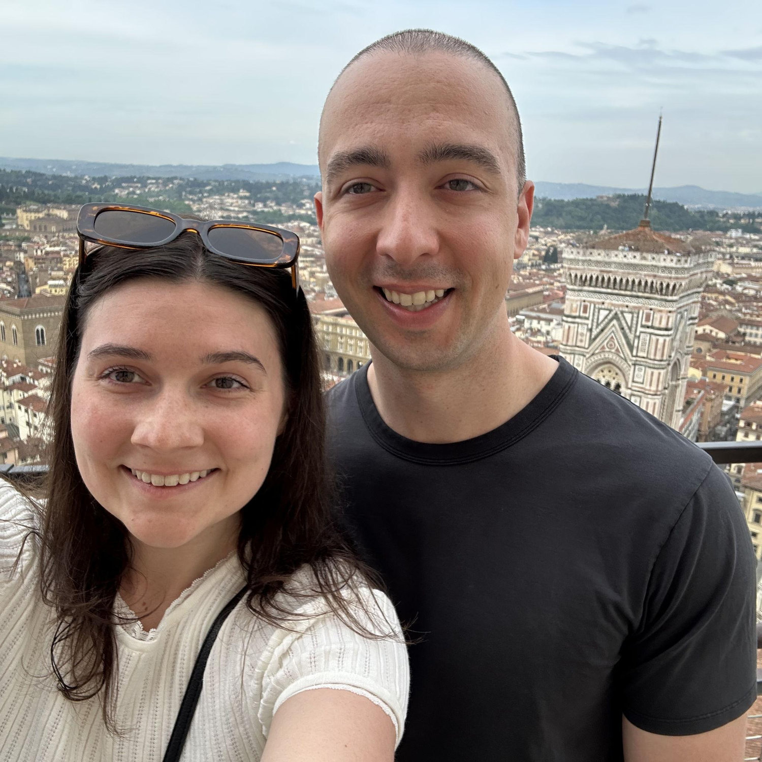 On top of the Duomo in Florence, Italy!