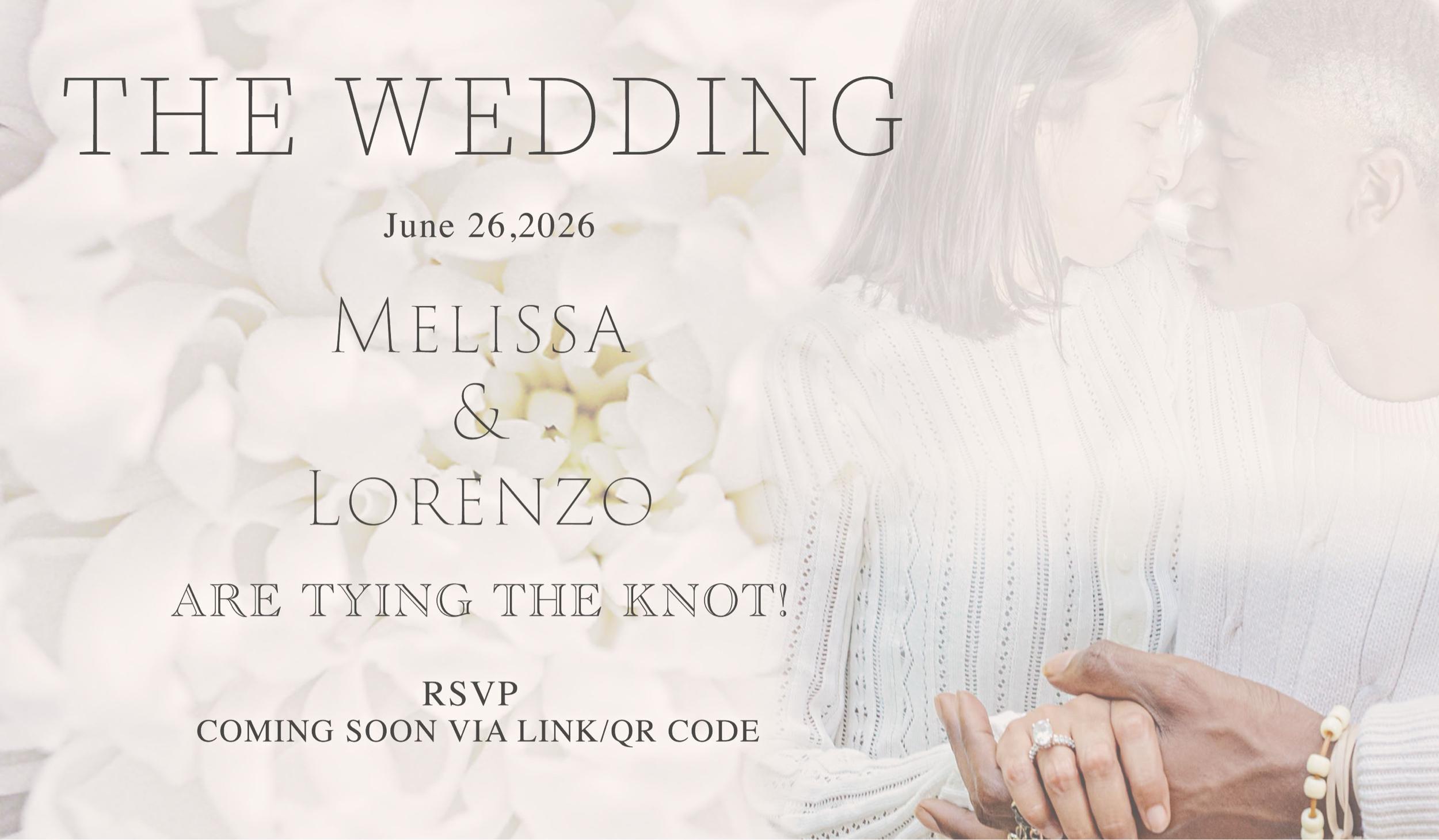 The Wedding Website of Lorenzo Smith and Melissa Morales