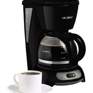 Mr. Coffee 4-Cup Switch Coffee Maker, Black