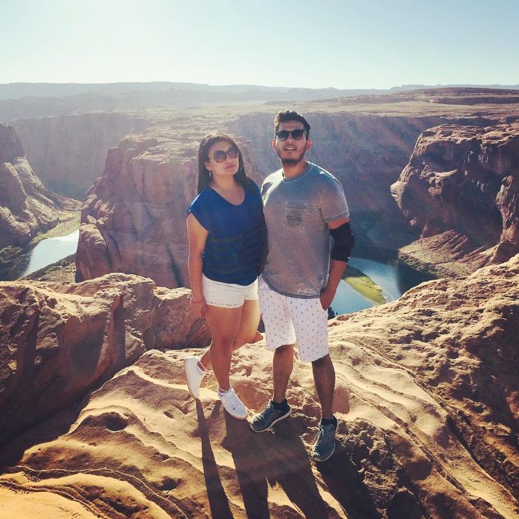 Prayog's first visit to Arizona. First Road trip together to Horse Shoe Bend and Grand Canyon