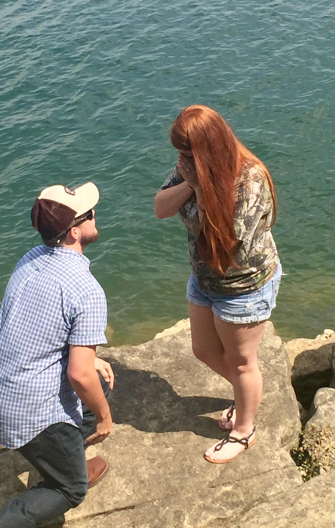 The proposal 8/22/2017 at Mill Springs, KY