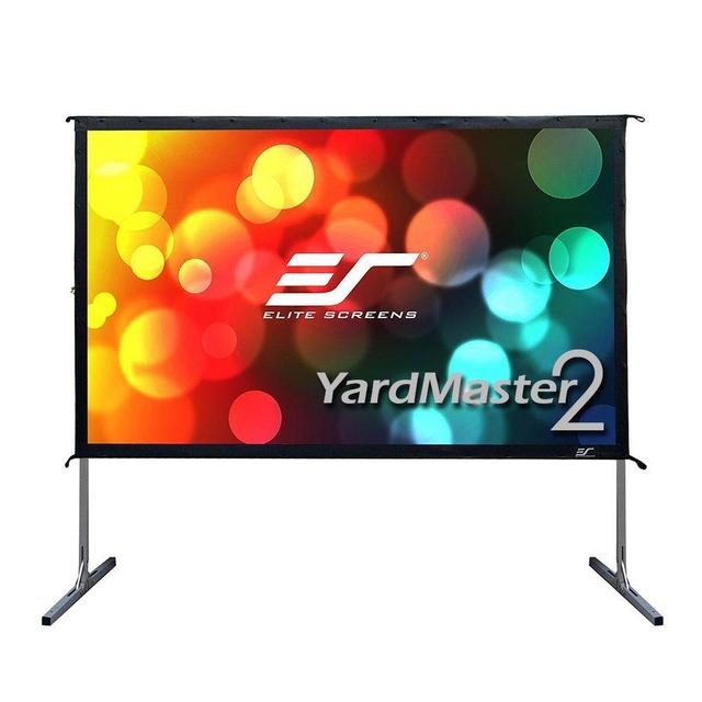 Elite Screens Yard Master 2, 110-inch 16:9, 4K Ultra HD Ready Portable Foldaway Movie Theater Projector Screen, Front Projection - OMS110H2