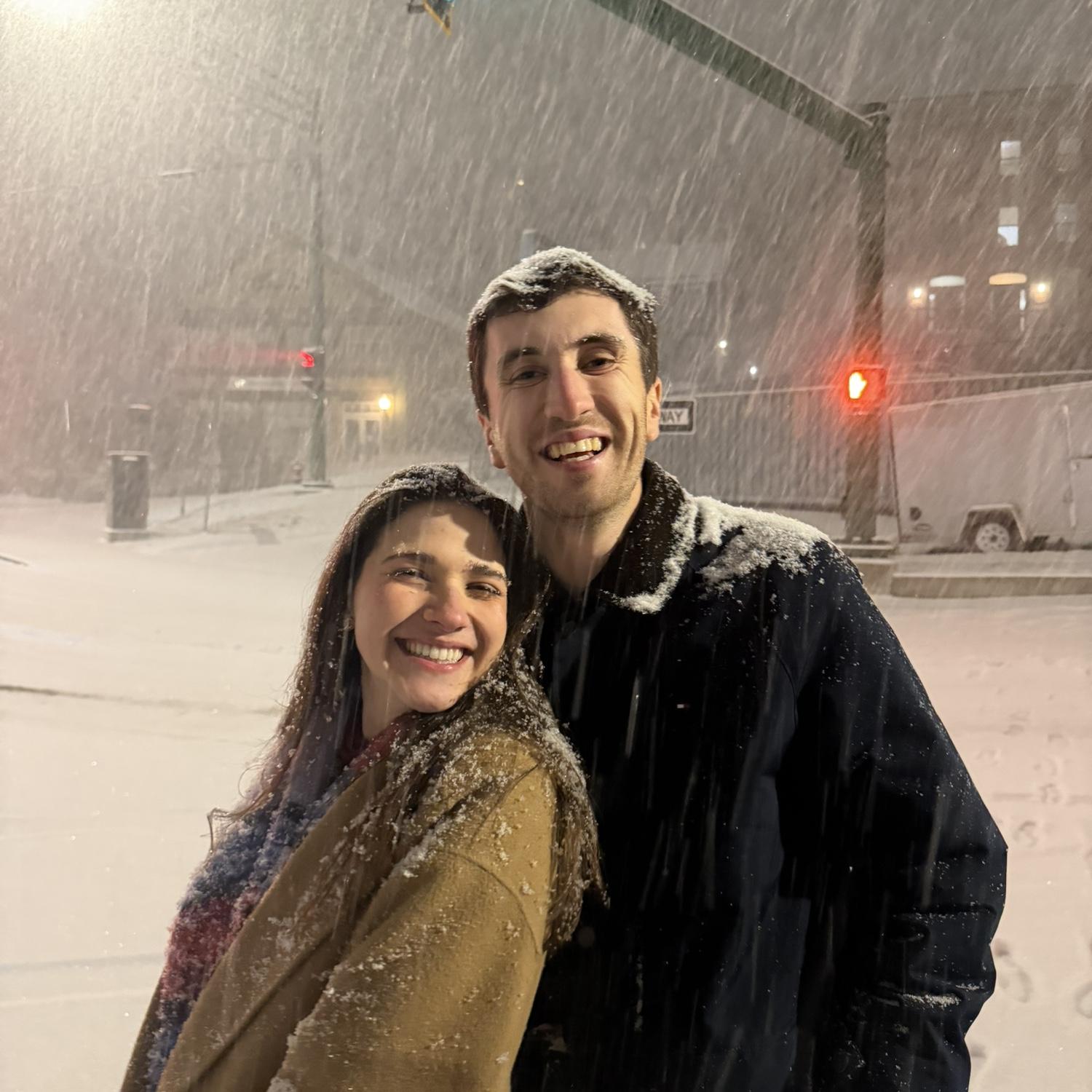 Snowfall in Norwich, Connecticut. December 2025.