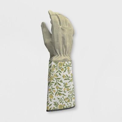 Floral Cotton Gardening Gloves Green - Smith & Hawken™