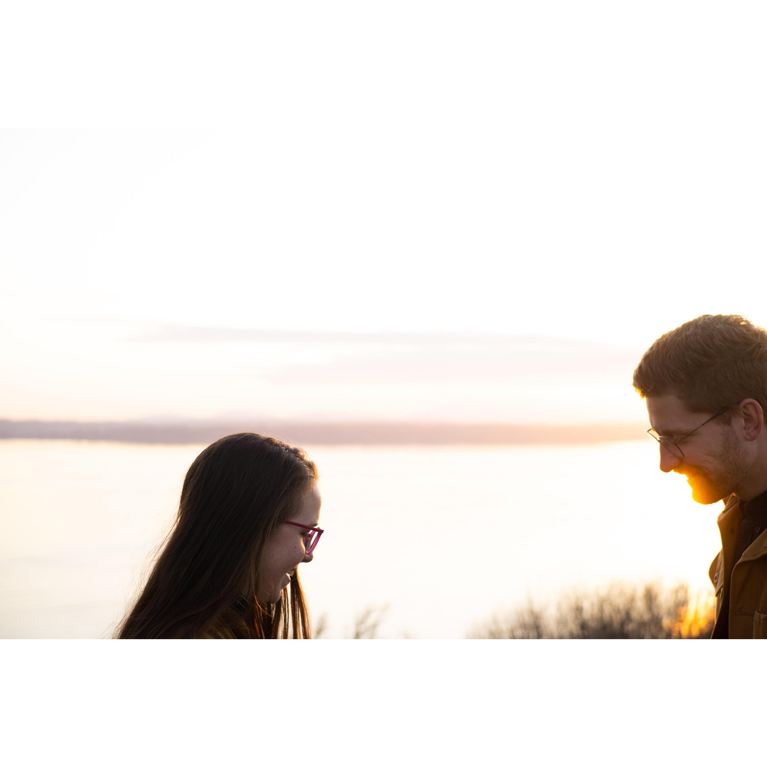 Here we are acting awkward in front of the camera as our friend Jake snapped photos of us during a recent engagement photoshoot.