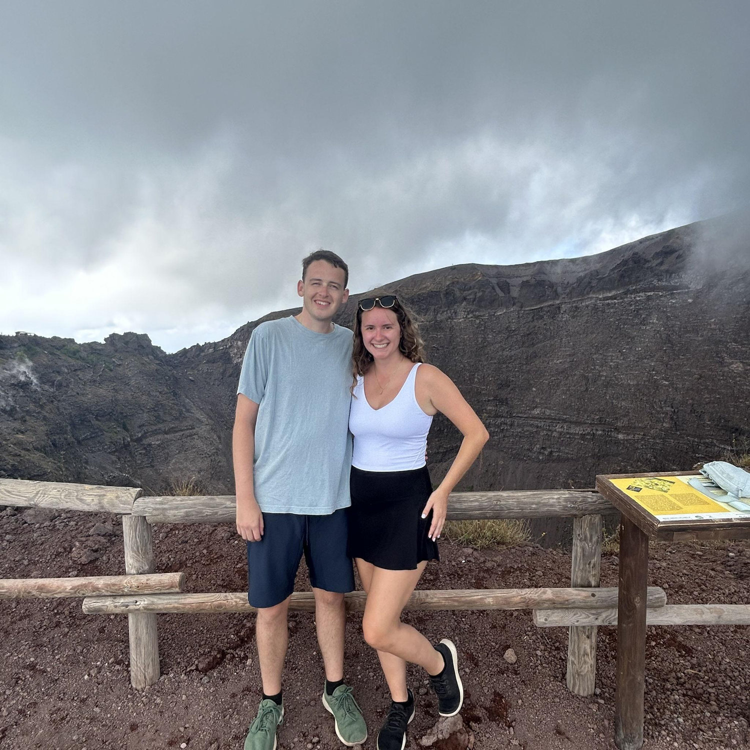 Hiked to the top of Mt. Vesuvius!