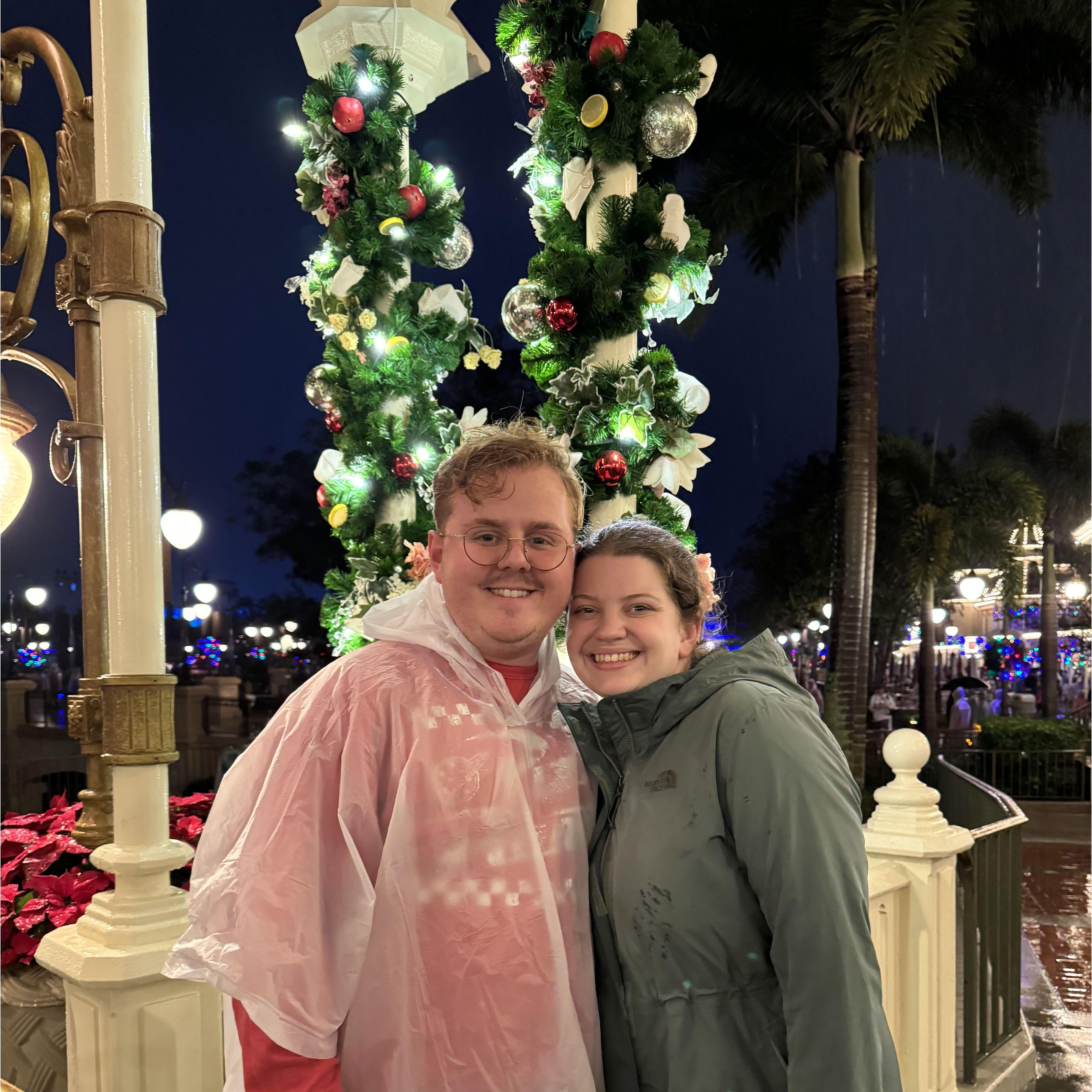 The end of a soaking wet day in Magic Kingdom