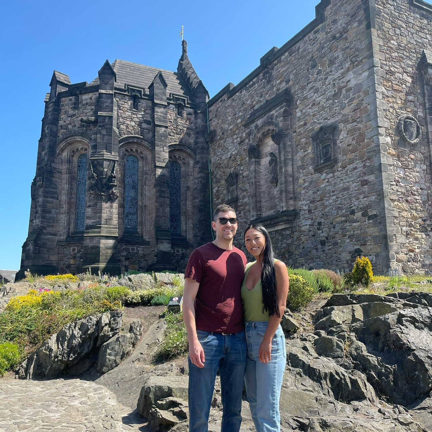 Edinburgh castle in Scotland