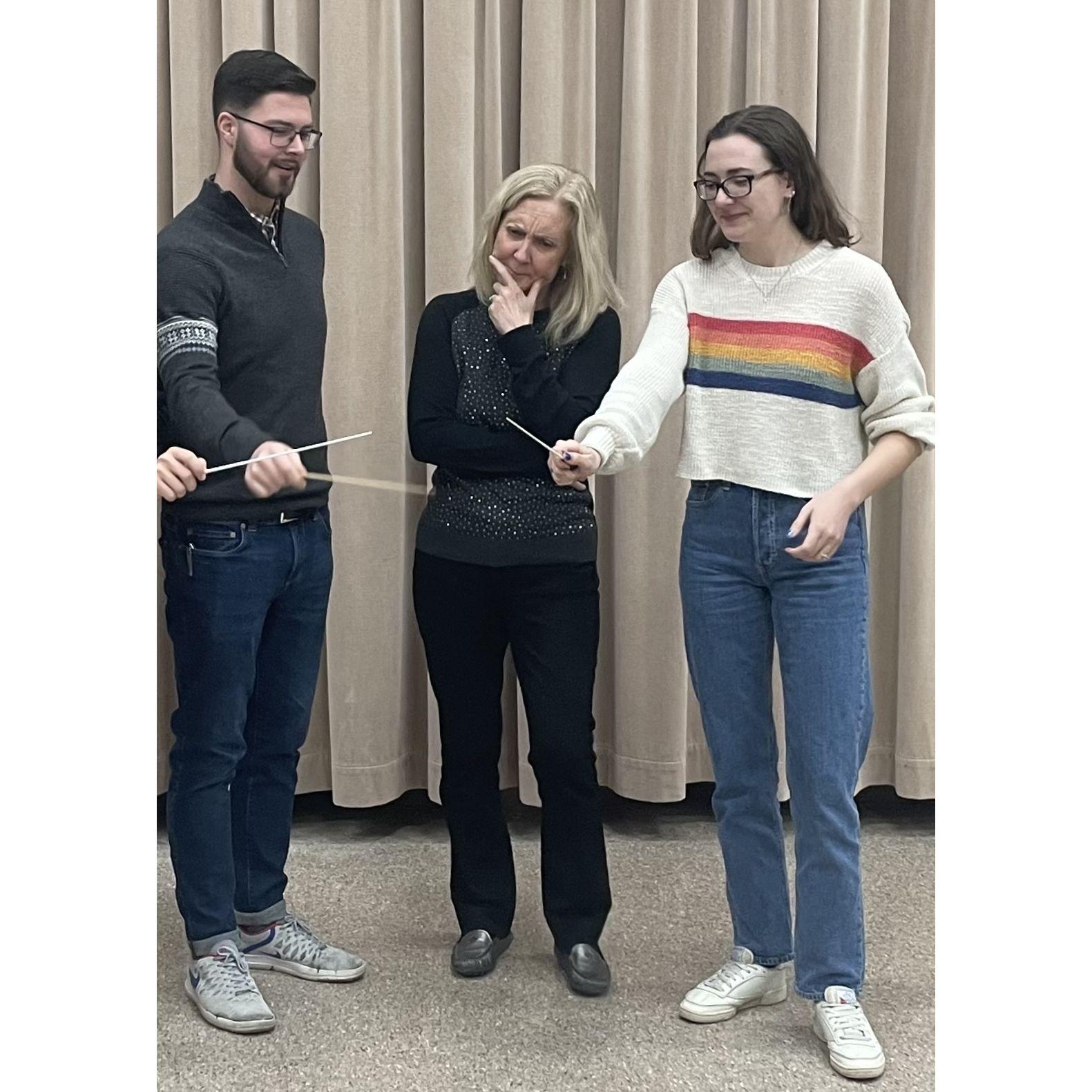 We took advanced conducting class together right before we started dating