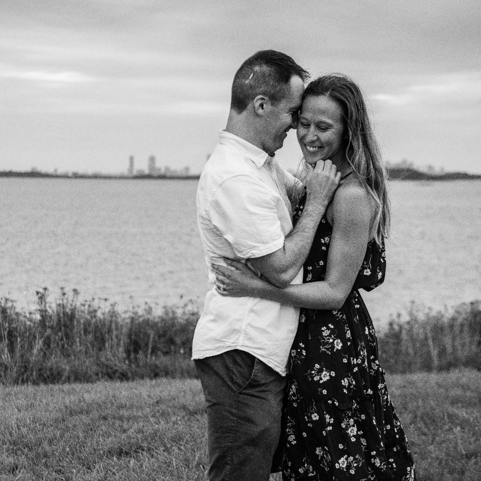 Our professional photo shoot at Nut Island, the site of our engagement.