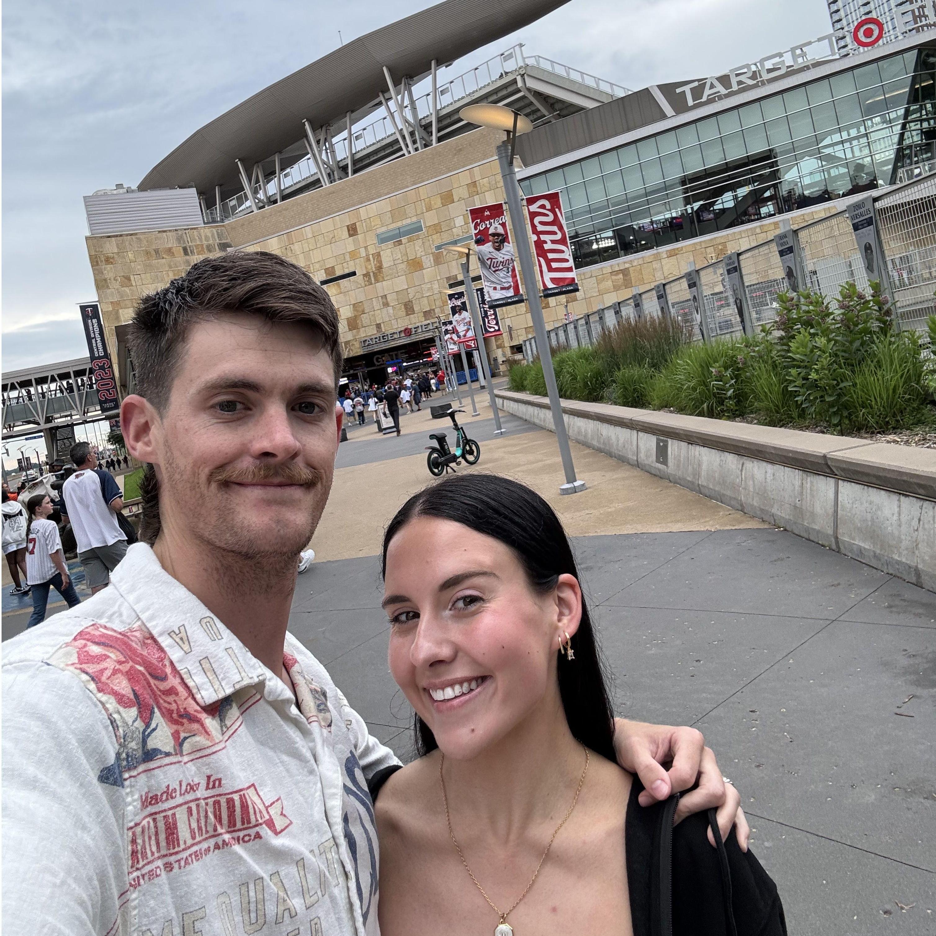 Twins game on our roadtrip!