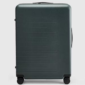 Expandable Large Check-In Suitcase - Dark Green