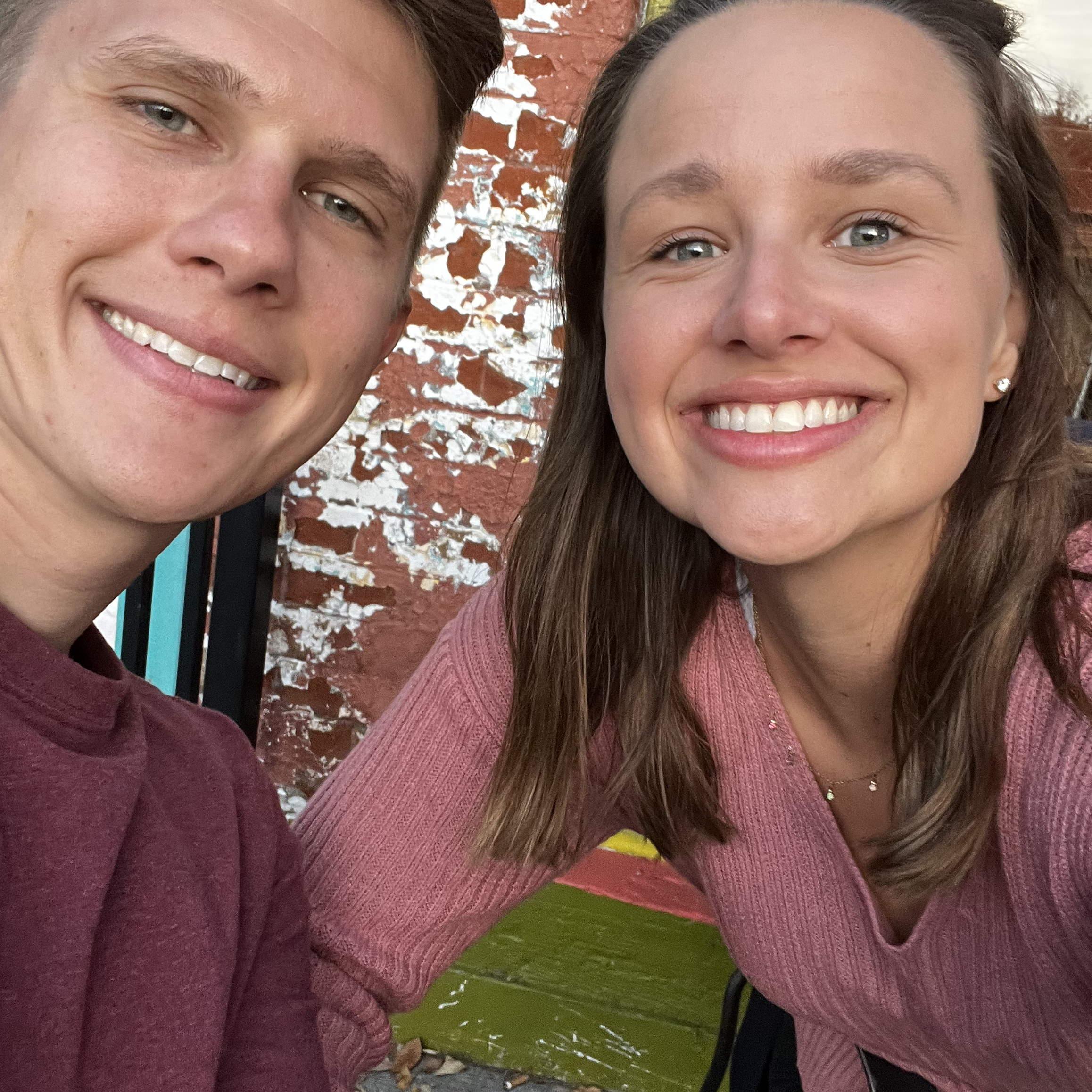 Two tired hikers after a long day in Moab
