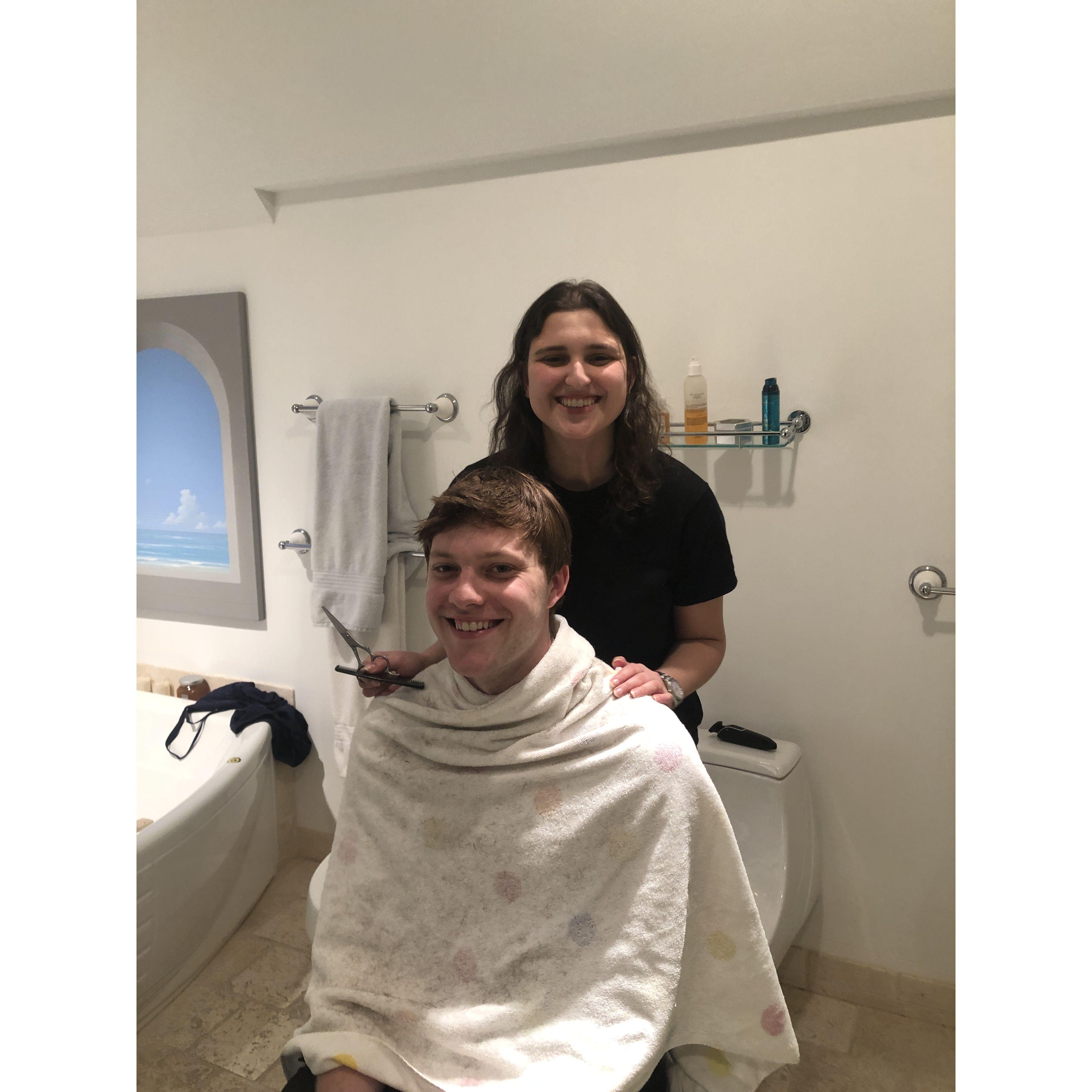Meredith was an impressive COVID barber