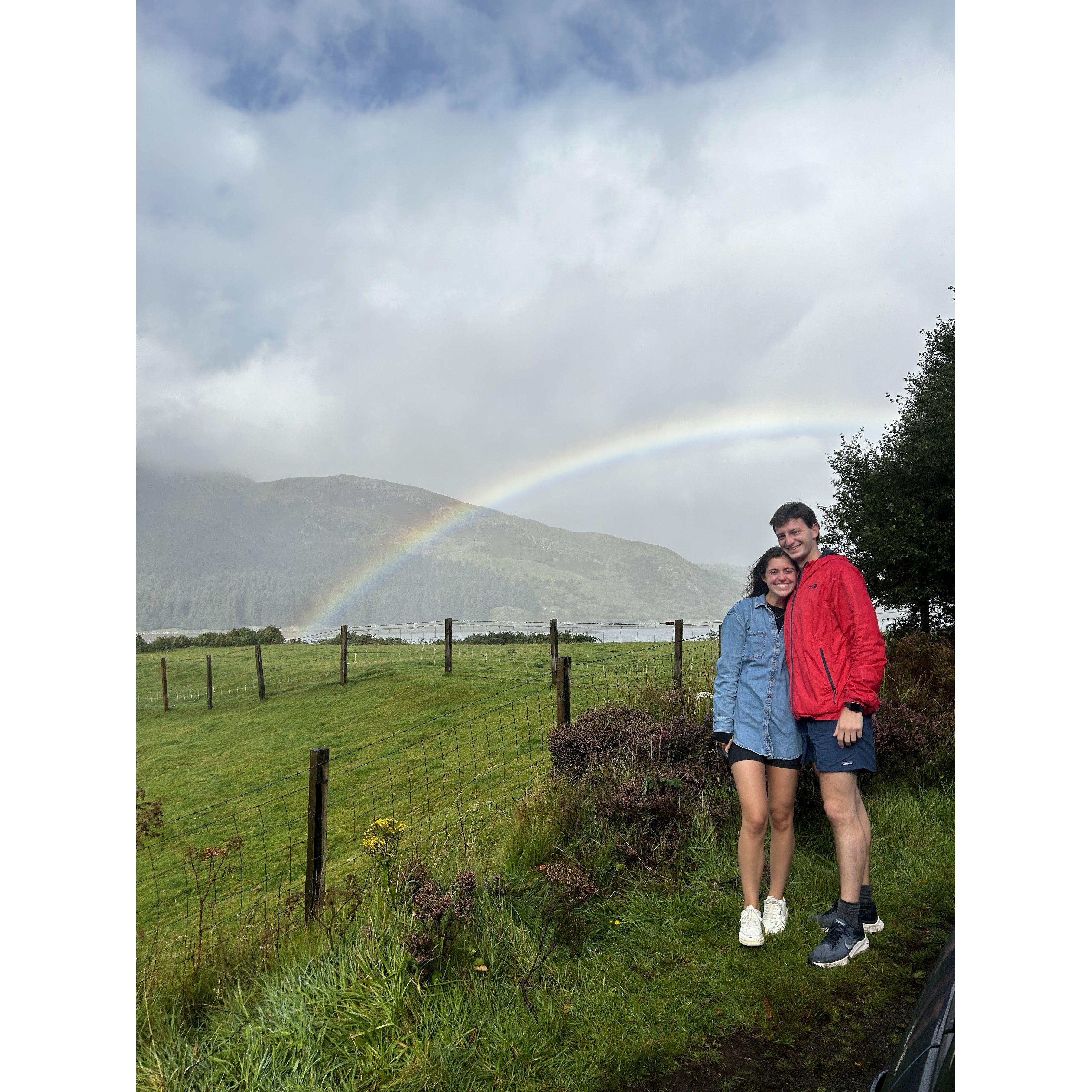 Beautiful rainbow in Ireland