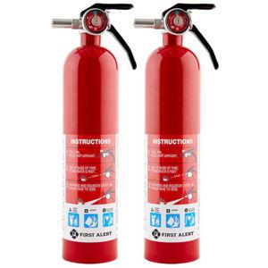 First Alert Home 1-A:10-B:C Residential Rechargeable Fire extinguisher 2 -Pack