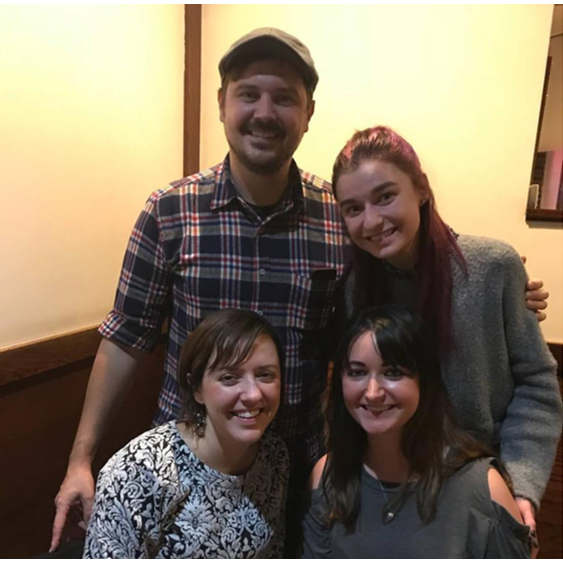 Mark and his lovely sisters (Monica, Dorothy and Sophie).