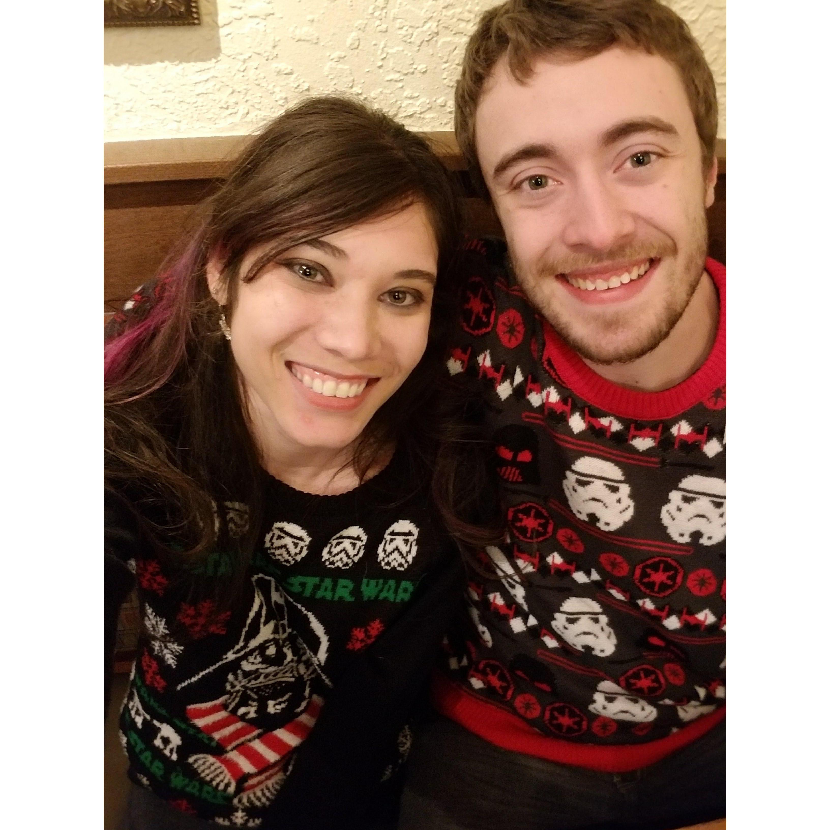 Our first Christmas, can you tell we love Star Wars?