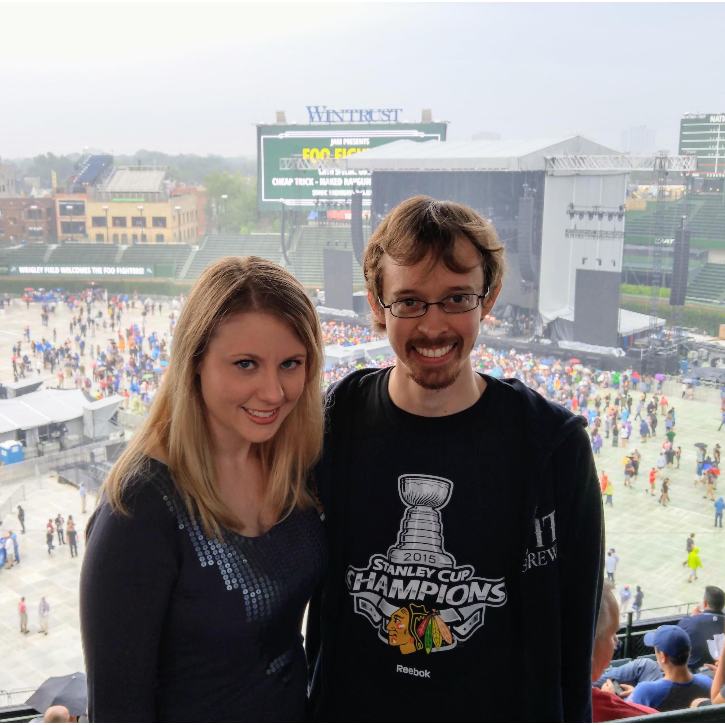 Foo Fighters at Wrigley Field in 2015