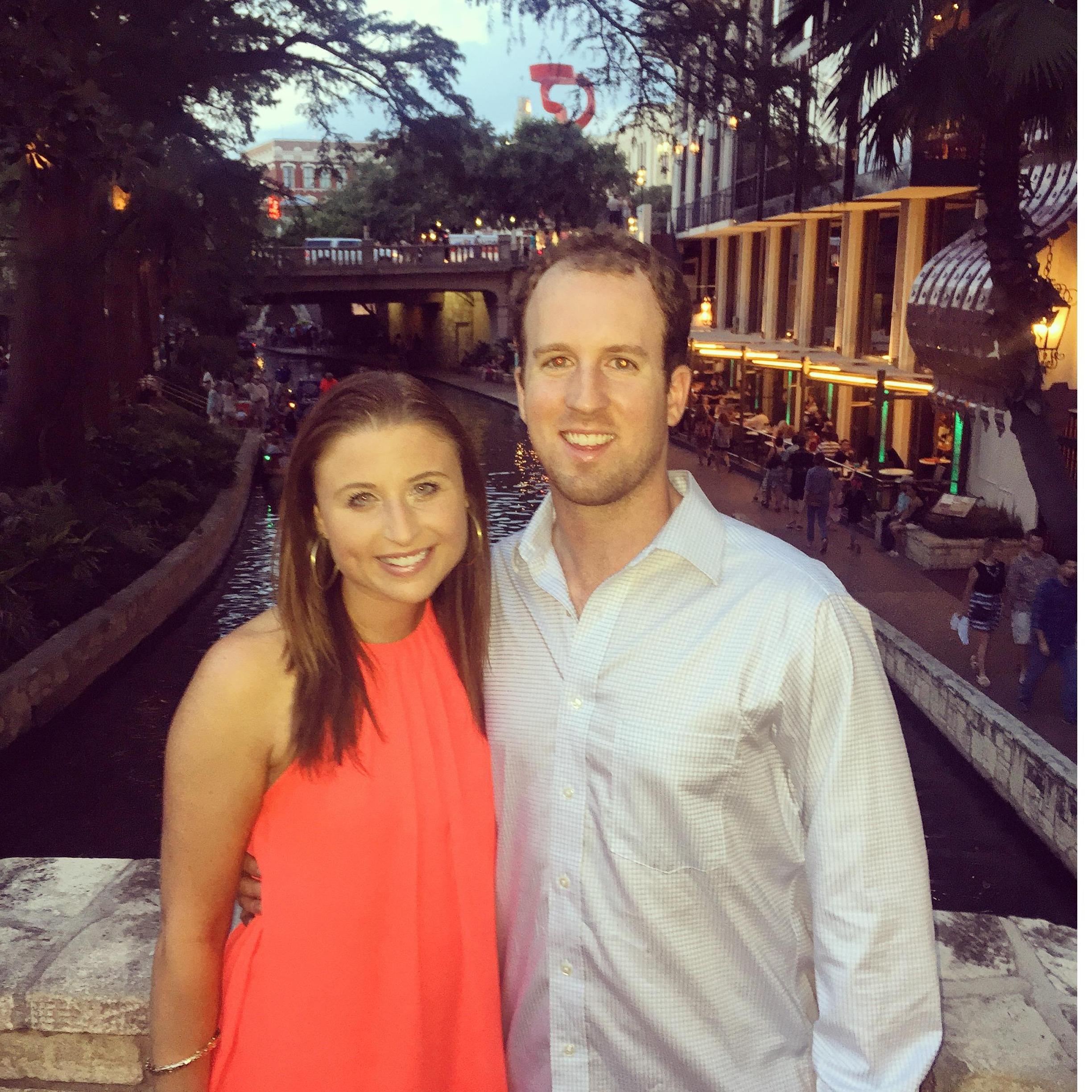 On the San Antonio River Walk!