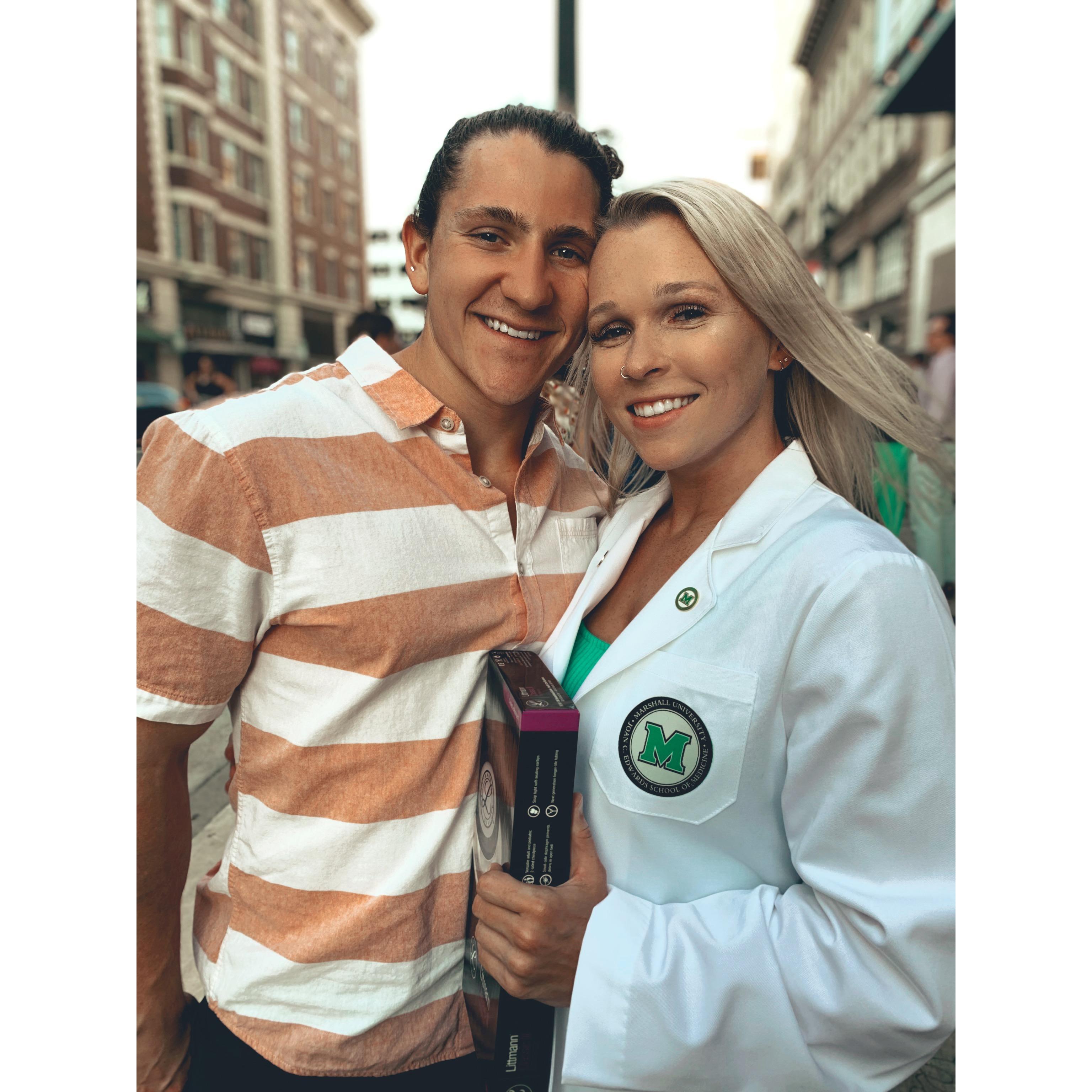 One of our best days: when I received my white coat.