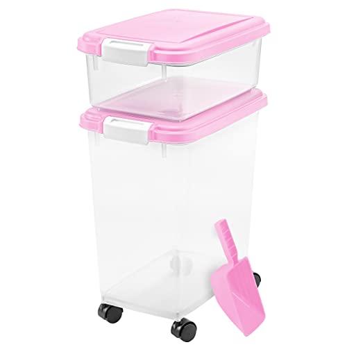 IRIS USA, Inc. 3- Piece Airtight Pet Food Storage Container Combo