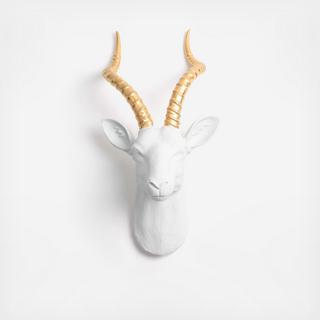 Resin Faux Taxidermy Gazelle Head