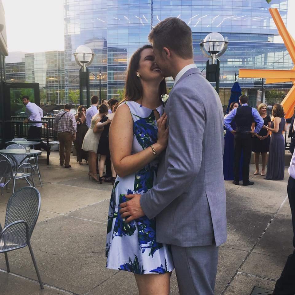 Ash & Matt's last long distance date to Jon/ Sarah Storm's Wedding in Milwaukee! We were very happy!